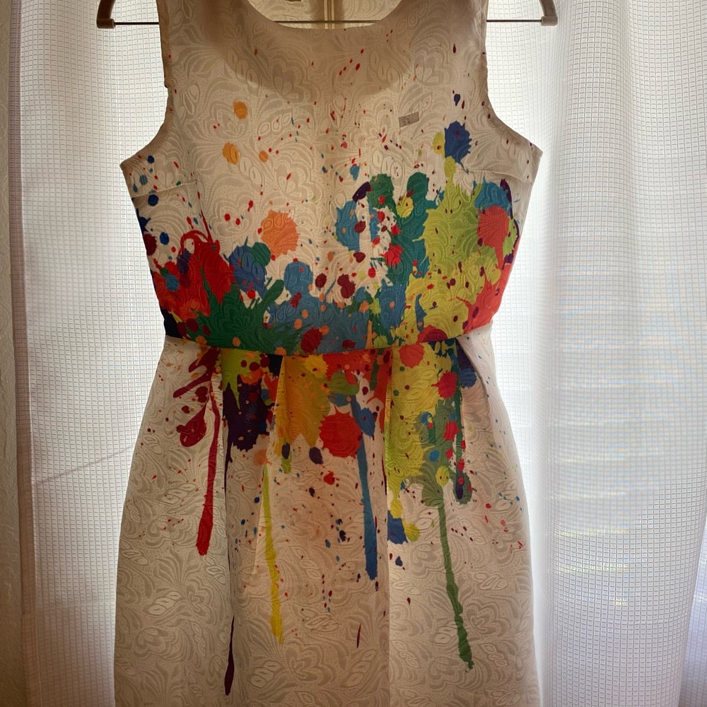 Colorful Splatter Print Dress - Picture 2 of 4